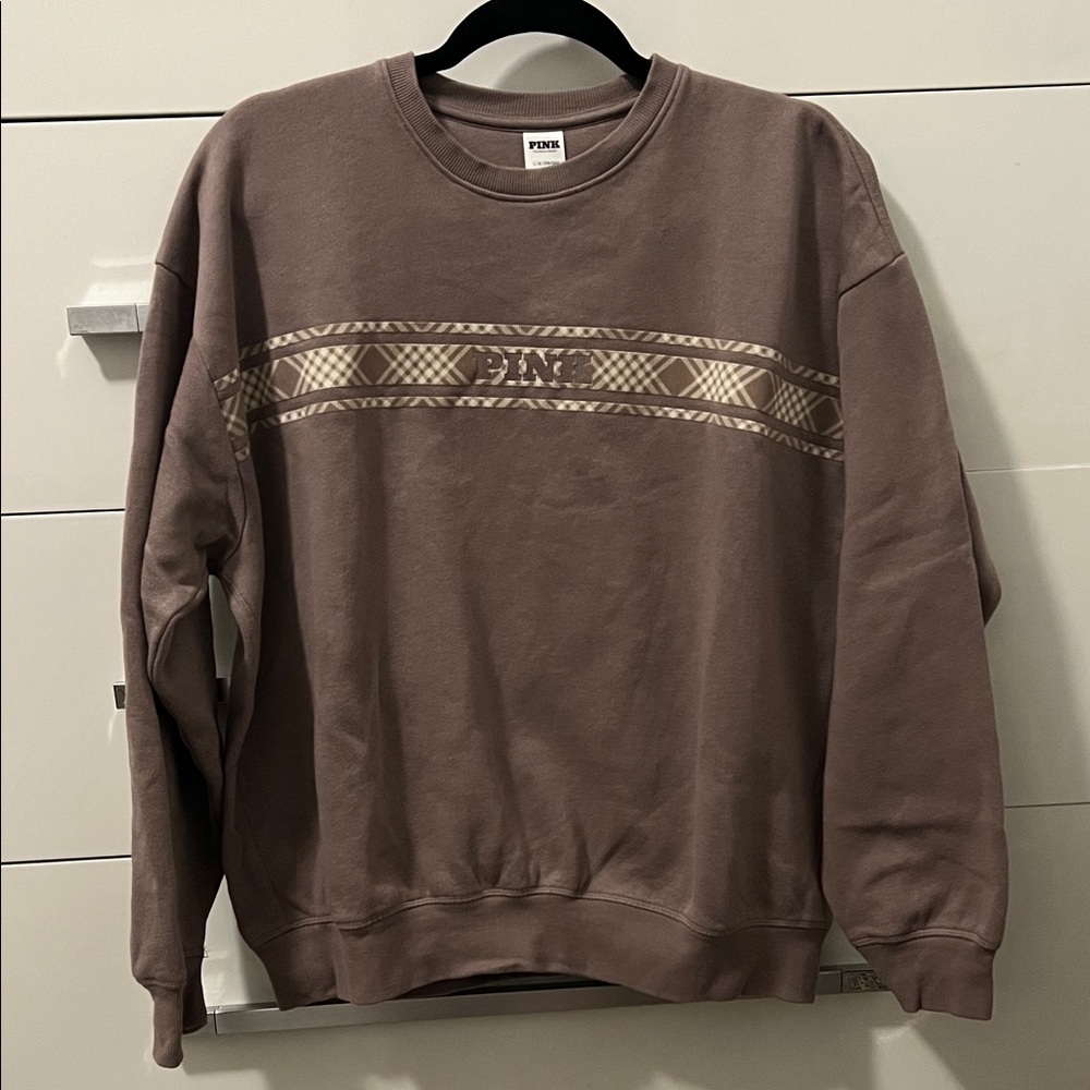 PINK Victoria's Secret Brown Crewneck Sweater